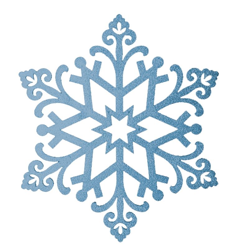 Елочная фигура Снежинка Снегурочка, 81 см, цвет голубой 502-378