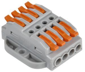 Строительно-монтажная клемма СМК 222-4144P проходная с площадкой (50шт/упак) IEK UKZ20-4144P-050