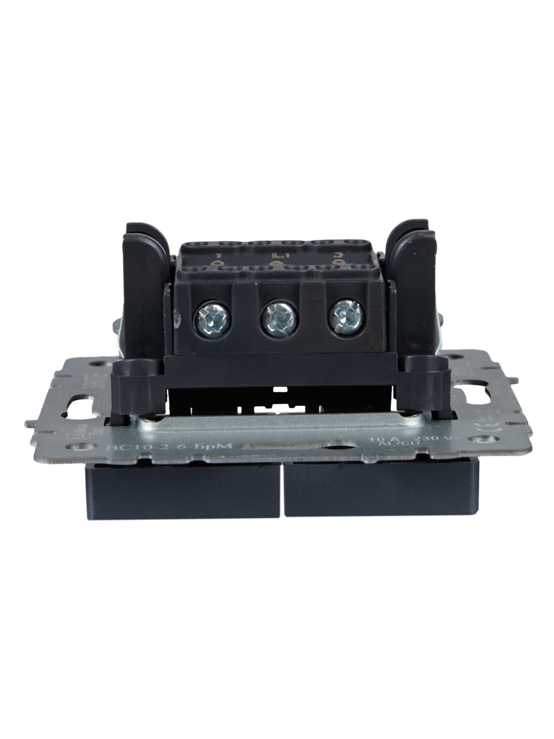 BRITE Выключатель 2-клавишный проходной 10А ВС10-2-6-БрМ маренго IEK - Фото 6