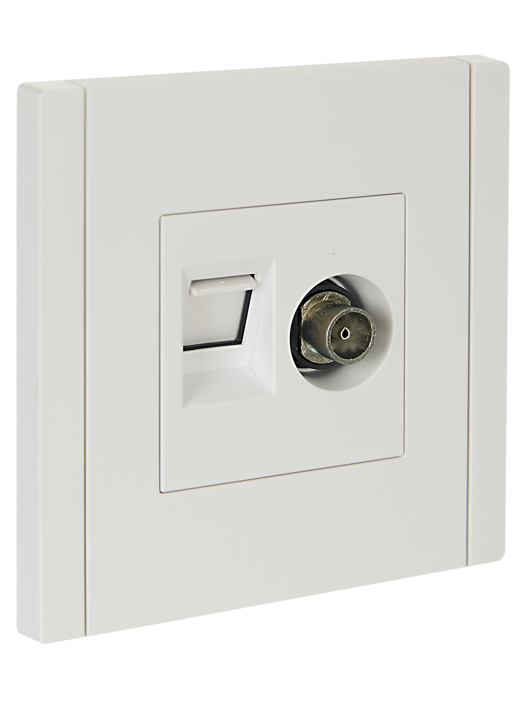 FORTE&PIANO Розетка двойная TV+RJ45 кат.5E FP236 белый IEK FP-AK20-1-K01