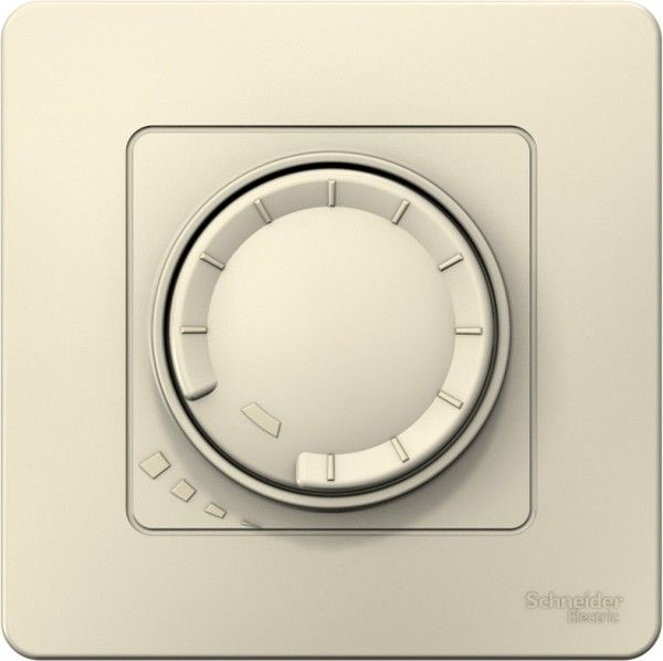 Светорегулятор поворотно-нажимной универсальный СП Blanca 400Вт молоч. SE BLNSS040012 - Фото 3