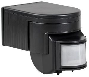 Датчик движения ДД-012 1100Вт 180град 12м IP44 черный IEK LDD10-012-1100-002
