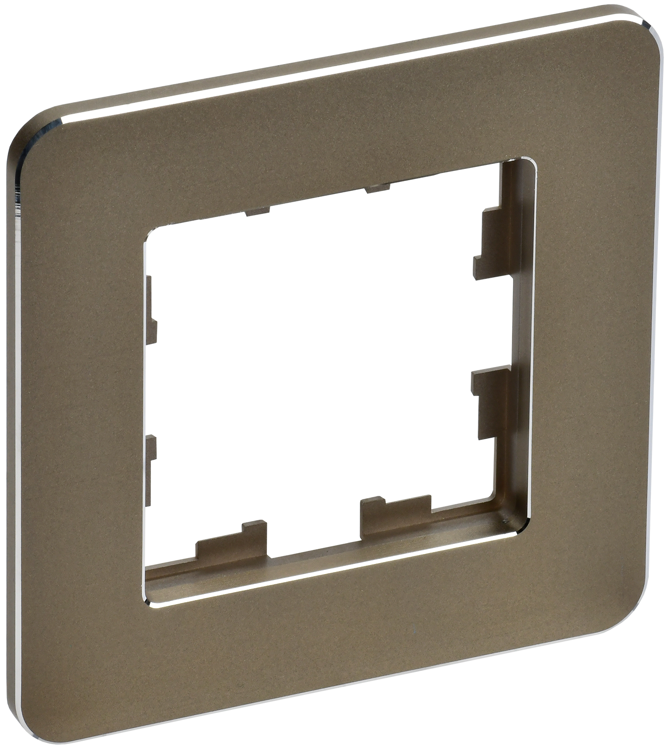 BRITE Рамка 1-местная РУ-1-1-Бр металл латунь RE IEK