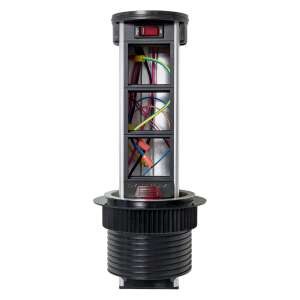Встраиваемая мини-колонна с беспроводной зарядкой 15Вт, 6 модулей C-Line cl-vmkwc-6-s