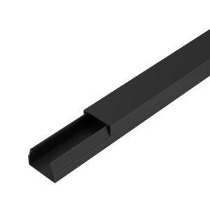 Кабель-канал черный 2-й замок в п/э 15х10 мм (144 м/уп) Промрукав PR03.0209