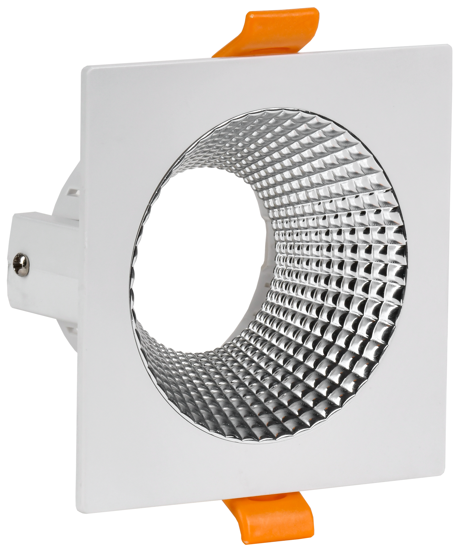 LIGHTING Светильник 4110 встраиваемый поворотный под лампу GU10 белый/хром пластик IEK LT-UVB0-4110-GU10-1-K23