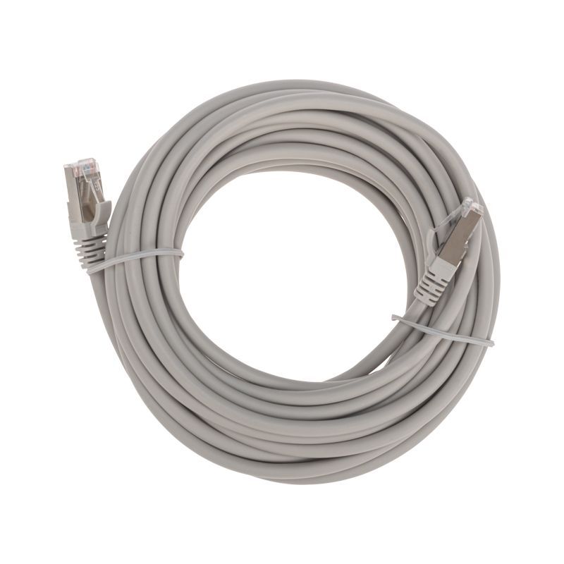 Патч-корд S/FTP, CAT 6A (10G), RJ45-RJ45, 28AWG, LSZH, серый, 7м REXANT 02-0390-7