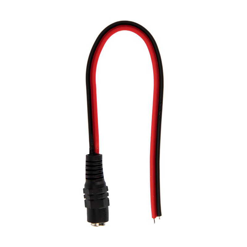 Разъем питания DC гнездо 2,5х5,5мм с проводом 20см REXANT 14-0332