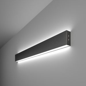 Светильник светодиодный линейный накладной двусторонний 78см 30Вт 6500К черная шагрень 101-100-40-78 a042928