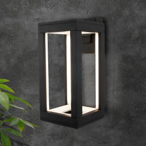 Светильник светодиодный уличный настенный Frame LED IP54 1527 TECHNO LED черный Elektrostandard a051855