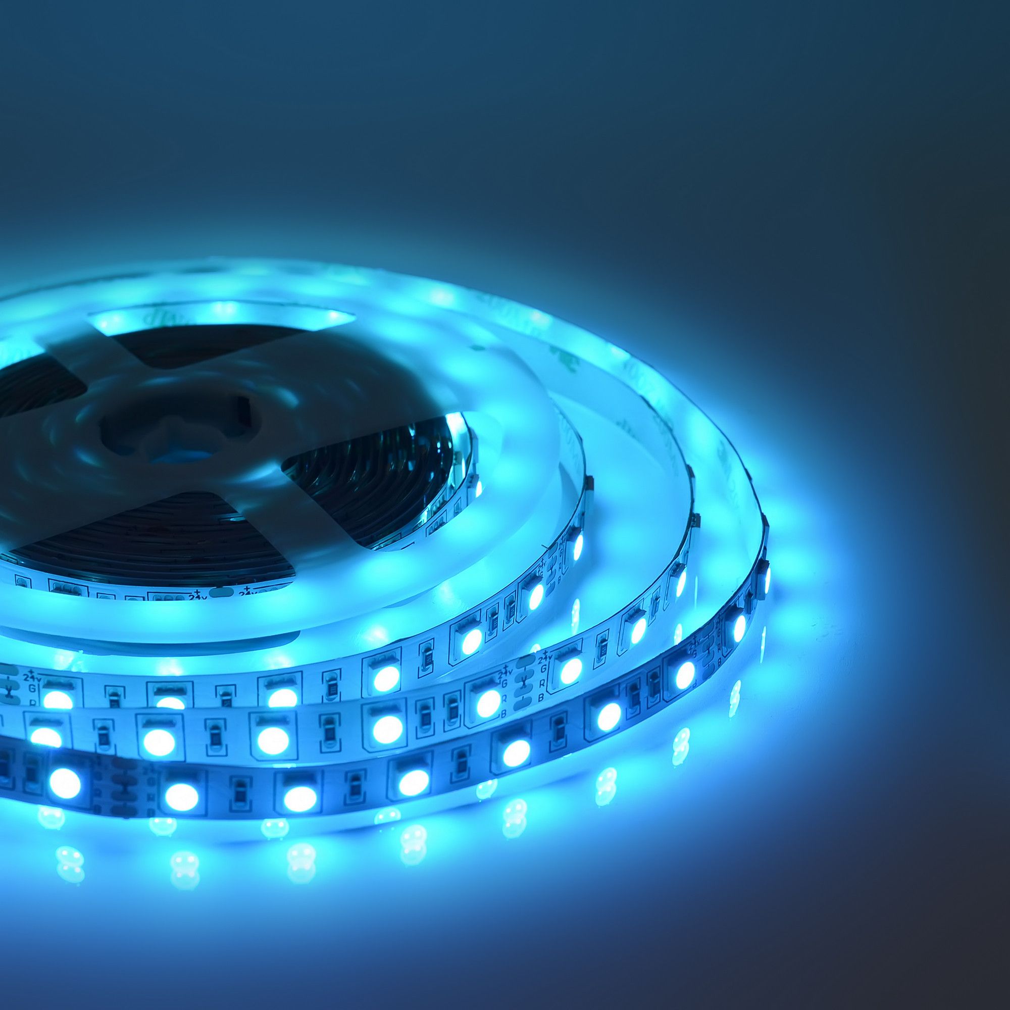 Лента светодиодная smd5050 60д/м 24В IP20 5м RGB Apeyron - Фото 14
