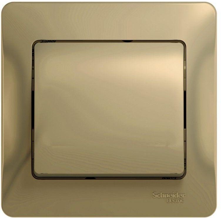 Выключатель 1-кл. СП Glossa 10А IP20 (сх. 1) 10AX в сборе титан SE GSL000412