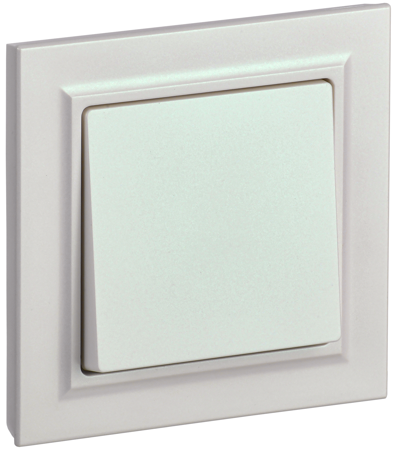 BRITE Выключатель 1-клавишный 10А в сборе ВСР10-1-0-БрЖ жемчуг IEK