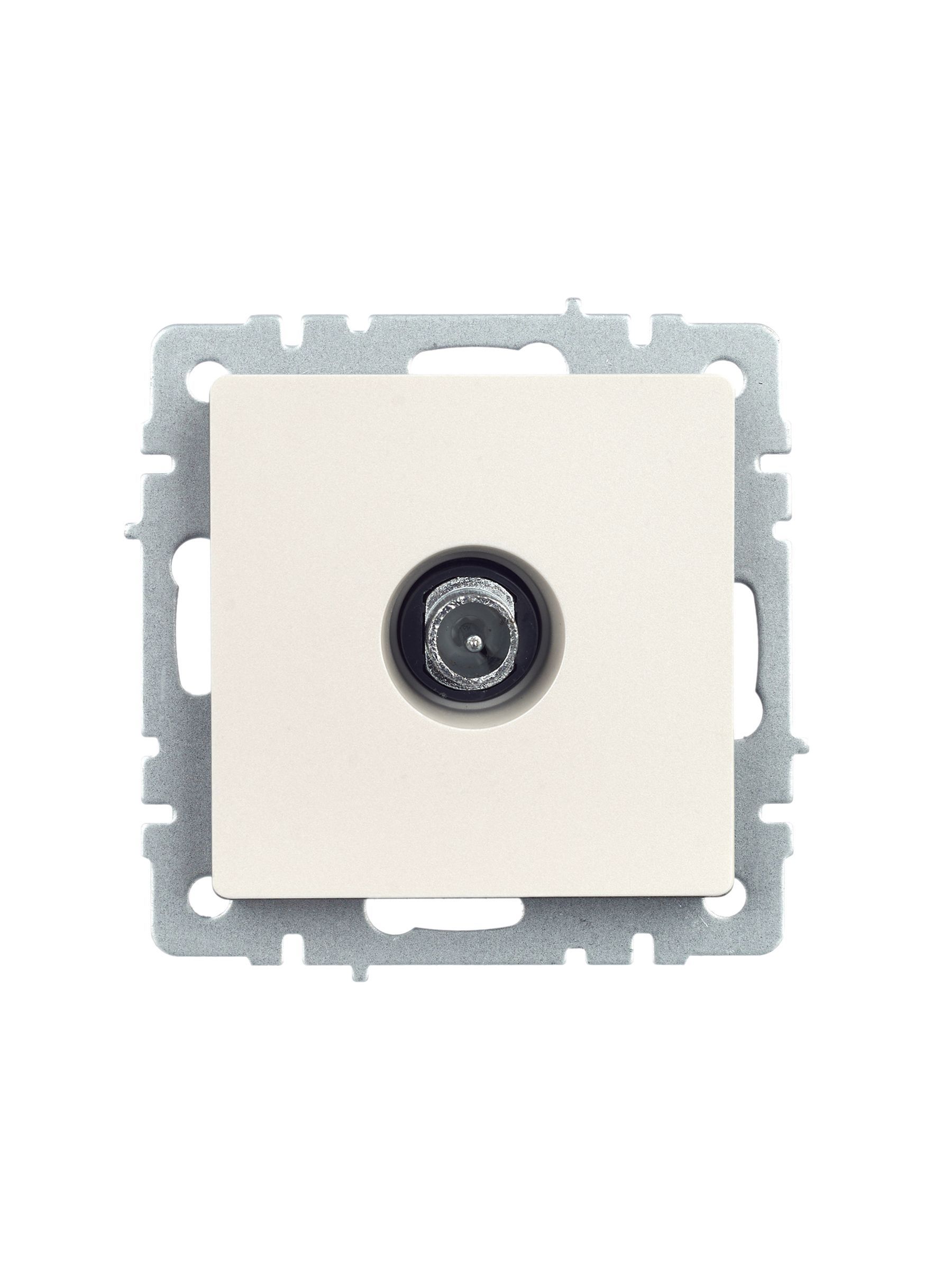 BRITE Розетка TV проходная РТВ10-0-БрЖ жемчуг IEK - Фото 5