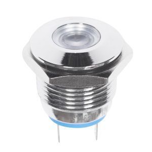 Индикатор металл Ø16 12В подсв/белая LED  REXANT - Фото 2