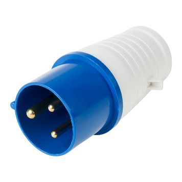 Вилка переносная 023 2Р+РЕ, 32А, 250В IP44 DEKRON