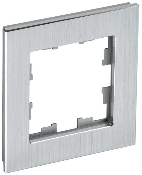 BRITE Рамка 1 -местная РУ-1-1-БрА металл алюминий IEK BR-M12-M-K47