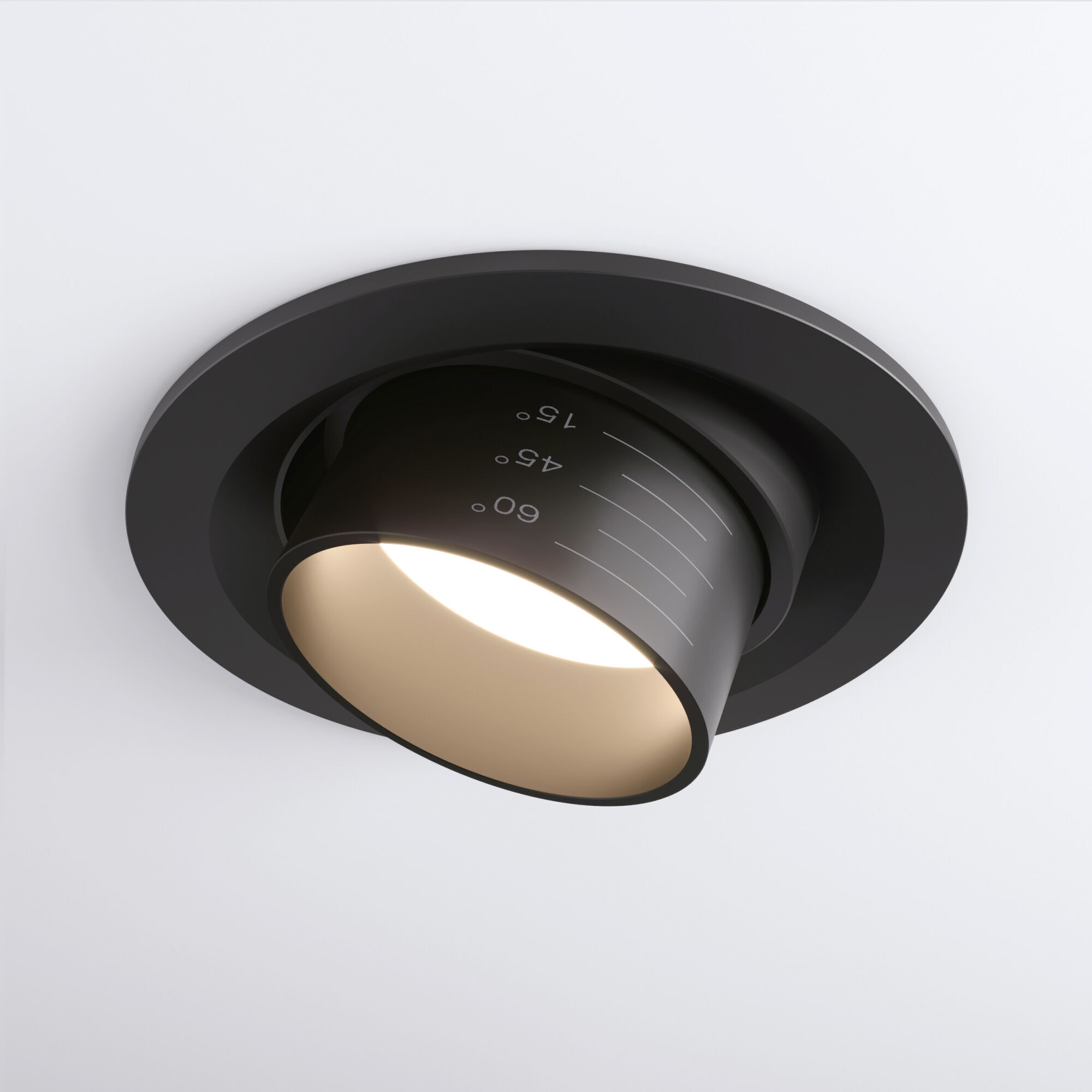 Светильник светодиодный встраиваемый с регулировкой угла освещения 9920 LED 15W 4200K черный Elektro
