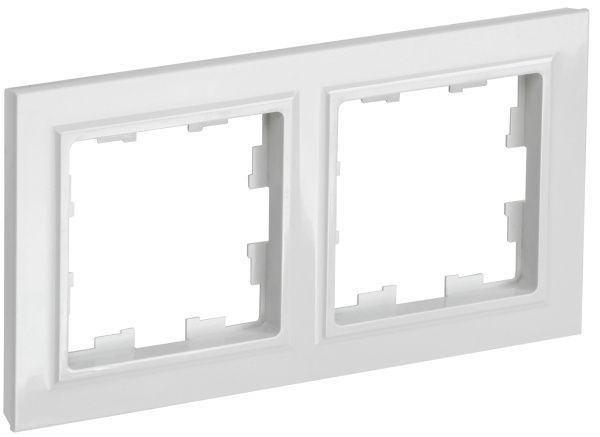 BRITE Рамка 2-местная РУ-2-БрБ белый IEK BR-M22-K01