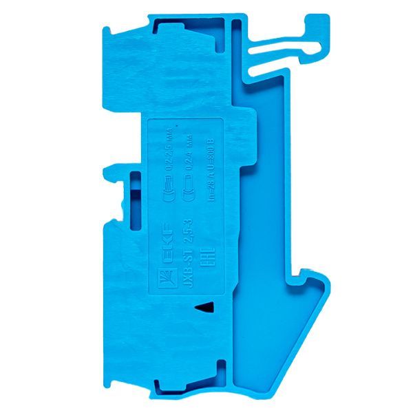 Колодка клеммная пружинная ST-2.5 28А 3 вывода синяя EKF - Фото 6