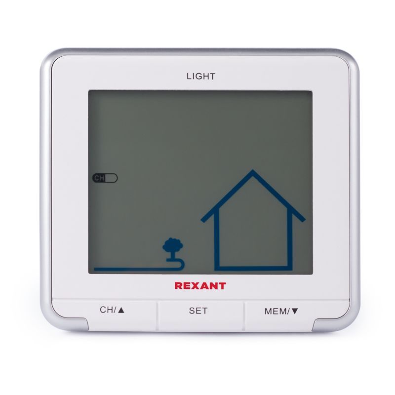 Метеостанция S637B с ЖК-экраном и беспроводным датчиком REXANT 70-0597