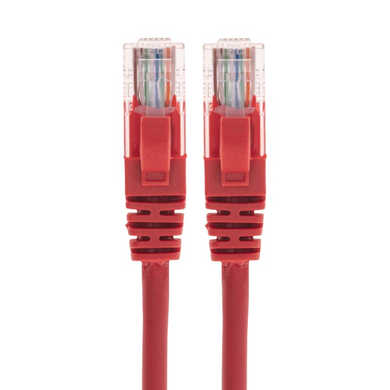 Патч-корд U/UTP, CAT 6, RJ45-RJ45, 26AWG, LSZH, красный, 5м REXANT - Фото 2