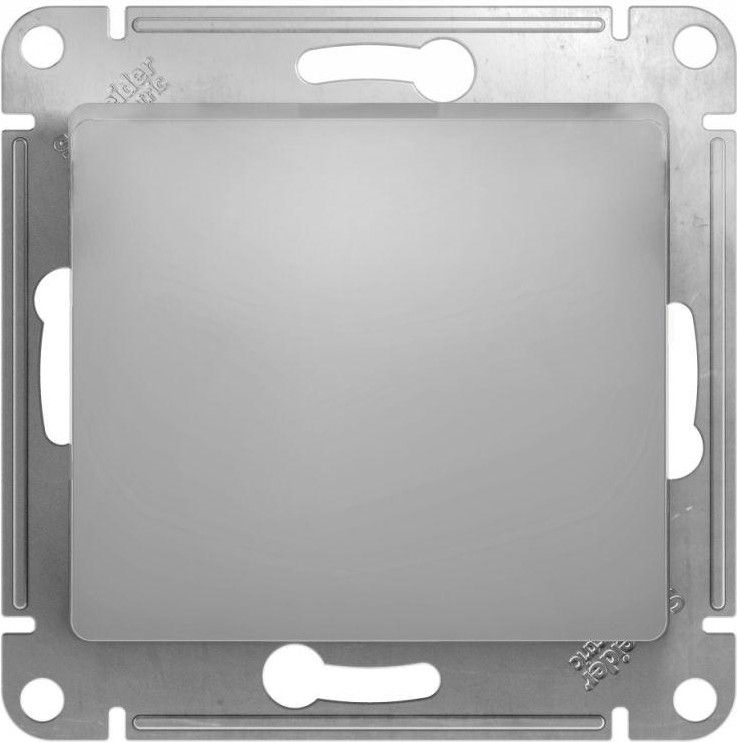 Выключатель 1-кл. СП Glossa 10А IP20 (сх. 1) 10AX механизм алюм. SE GSL000311