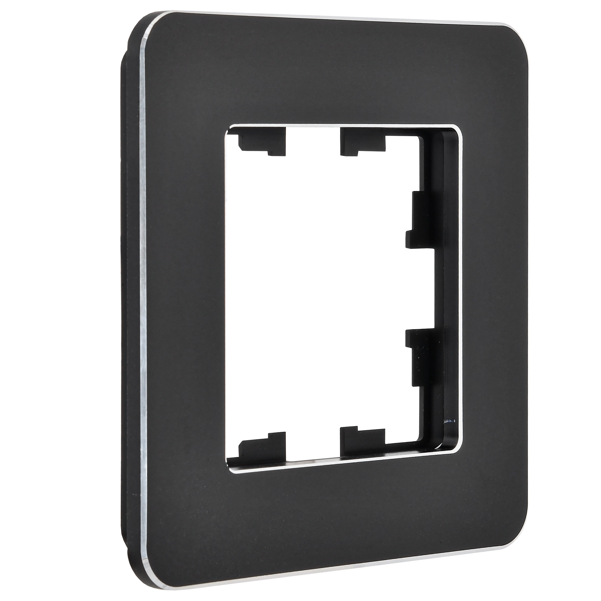 BRITE Рамка 1-местная РУ-1-1-Бр металл черный RE IEK - Фото 6