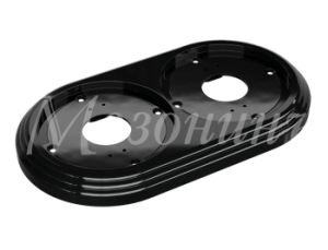 Рамка двухместная пластиковая, 163x92x14 мм, цвет - черный, серия УСАДЬБА, ТМ МЕЗОНИНЪ GE30702-05