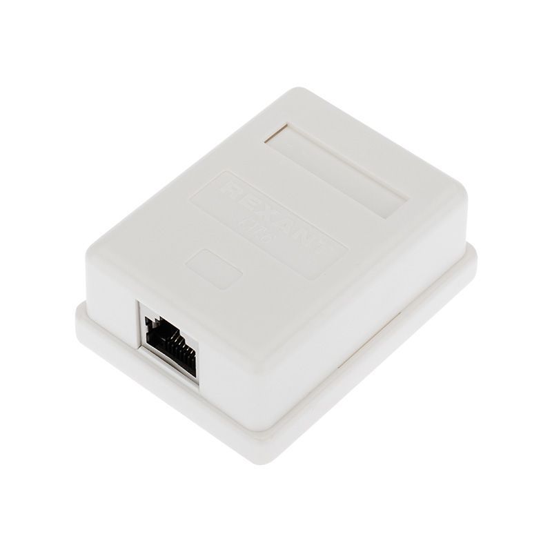 Розетка компьютерная внешняя, 1-порт FTP RJ-45 (8P8C), CAT 6 REXANT 03-0142