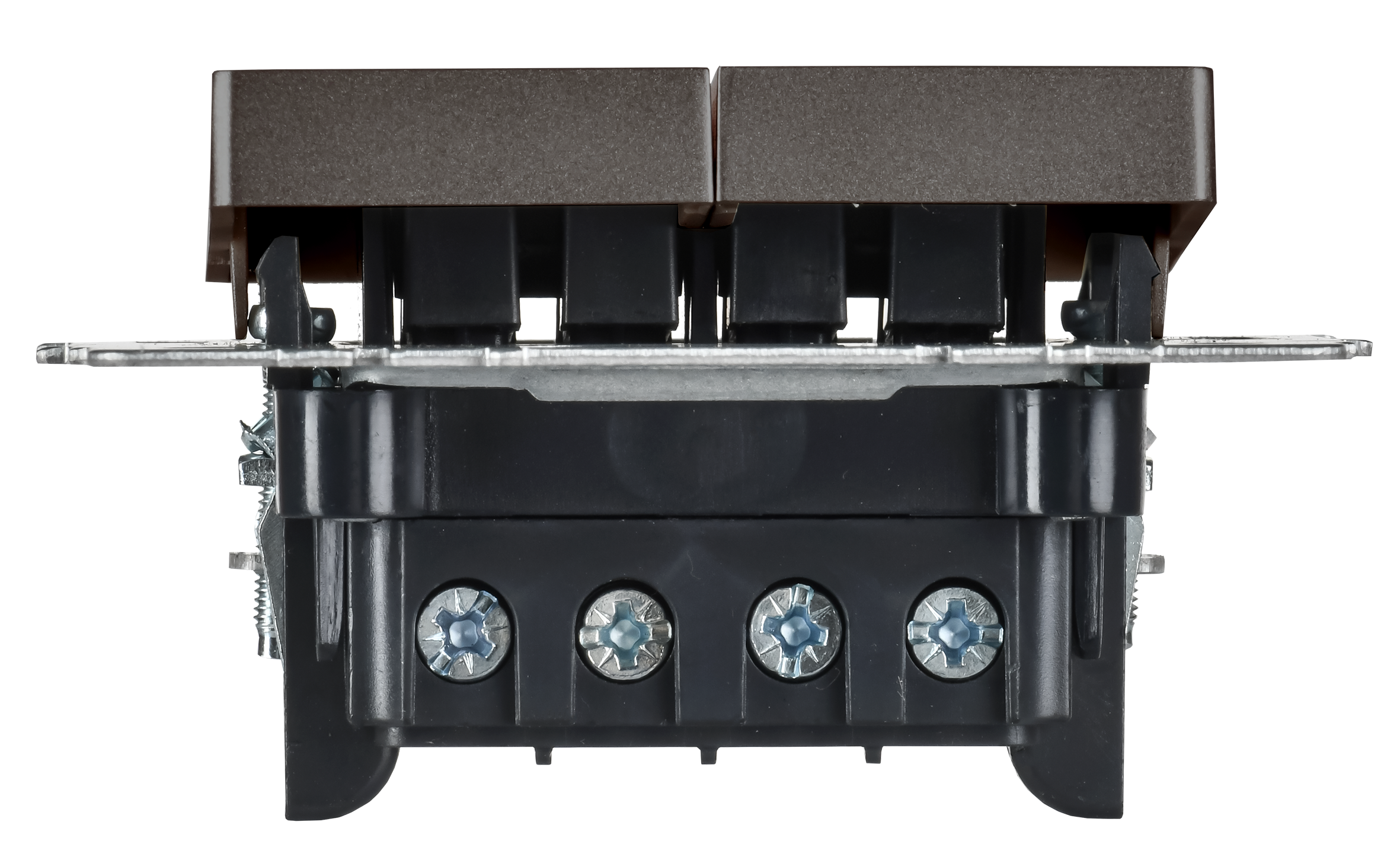 BRITE Выключатель 2-клавишный перекрестный 10А ВС10-2-3-БрТБ темная бронза IEK - Фото 4