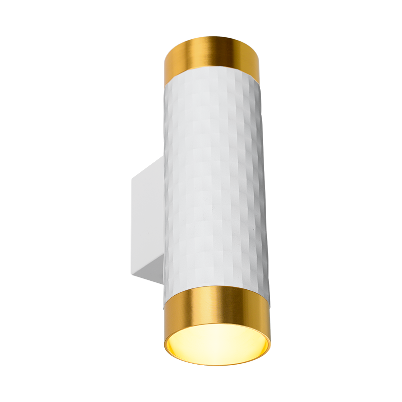 Накладной светильник WOLTA WSL-GU10/W10WG IP20 под лампу GU10 Белый/золото CELLA D55x170 1/30 - Фото 4