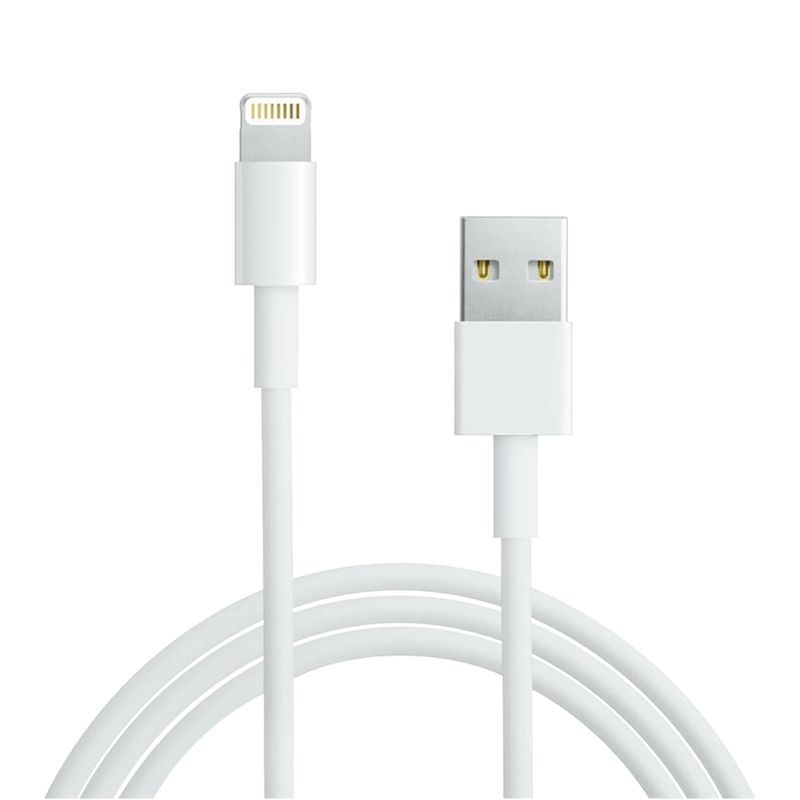 Кабель USB-A – Lightning для Apple, 2,4А, 1м, ПВХ, белый, оригинал (чип MFI) REXANT 18-0000