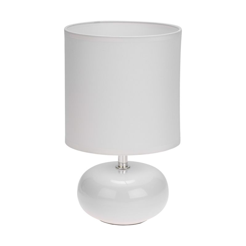 Светильник декоративный настольный Форте, основание белого цвета, белый абажур, цоколь Е27, 60Вт REXANT 603-1025