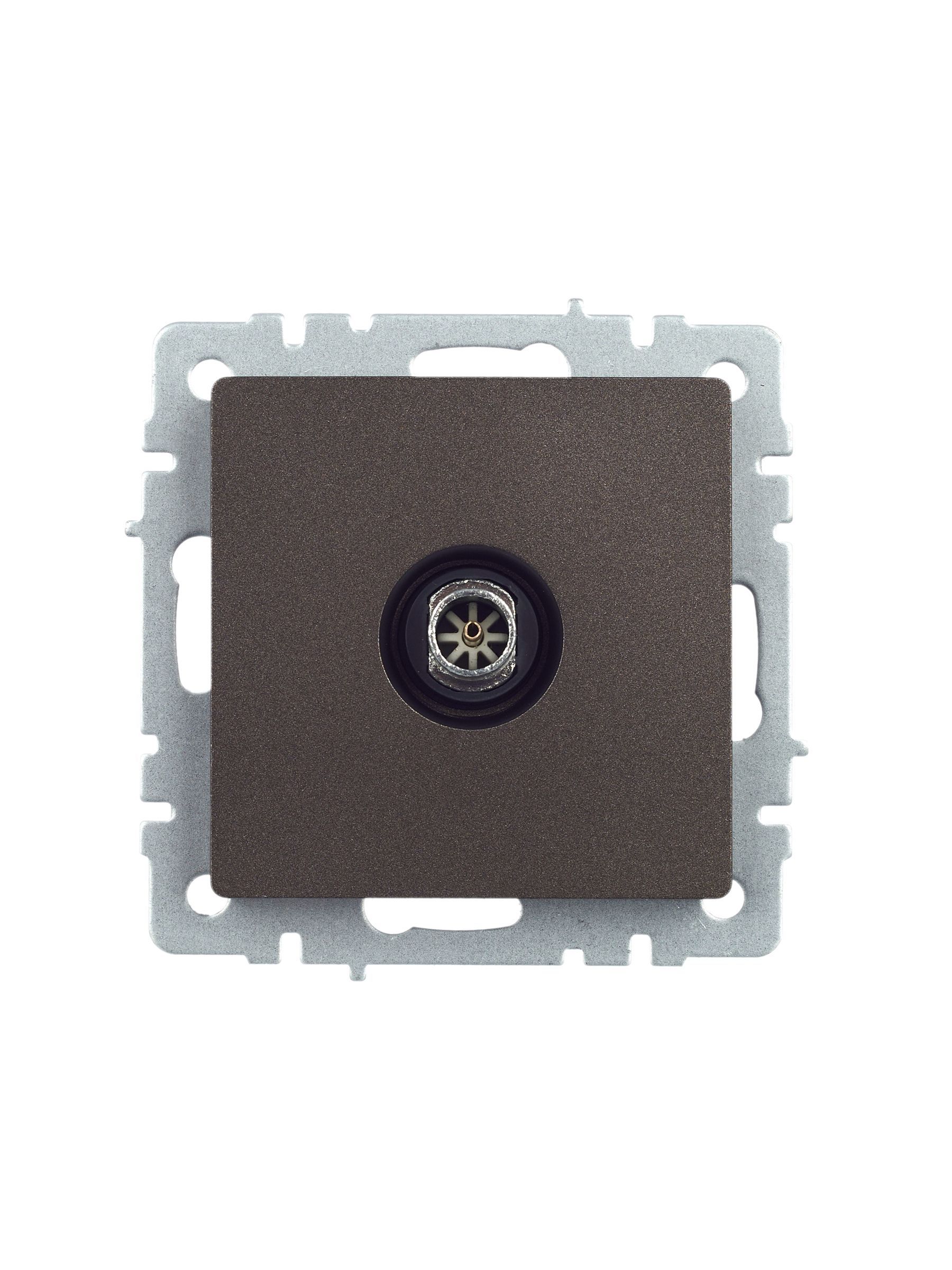 BRITE Розетка TV оконечная РТВ11-0-БрТБ темная бронза IEK - Фото 3