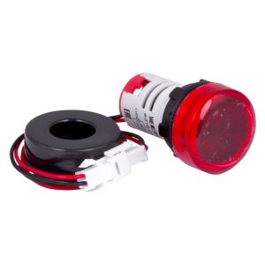 Индикатор значения тока и напряжения красный ED16-22AVD 100А EKF в комплекте с трансформатором тока ed16-22avd-r