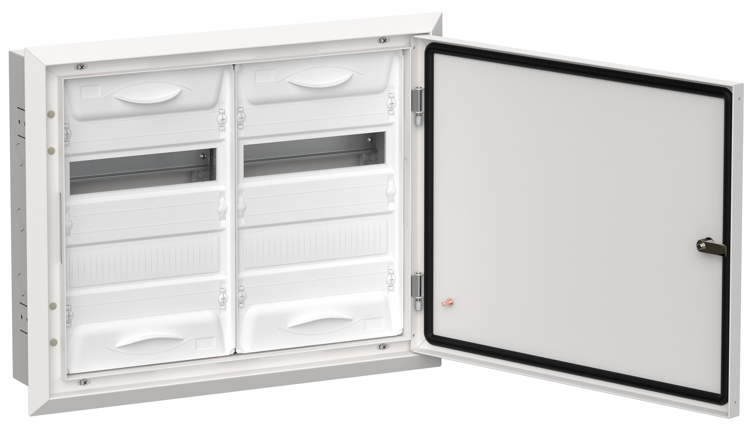 TITAN 5 Корпус металлический ЩРв-48 (2х24) 505х625х130мм IP31 белый (одна дверь) IEK