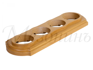 Рамка  четырехместная "Элегант" , цвет - без тонировки, ТМ "МезонинЪ" GE70704-00 GE70704-00