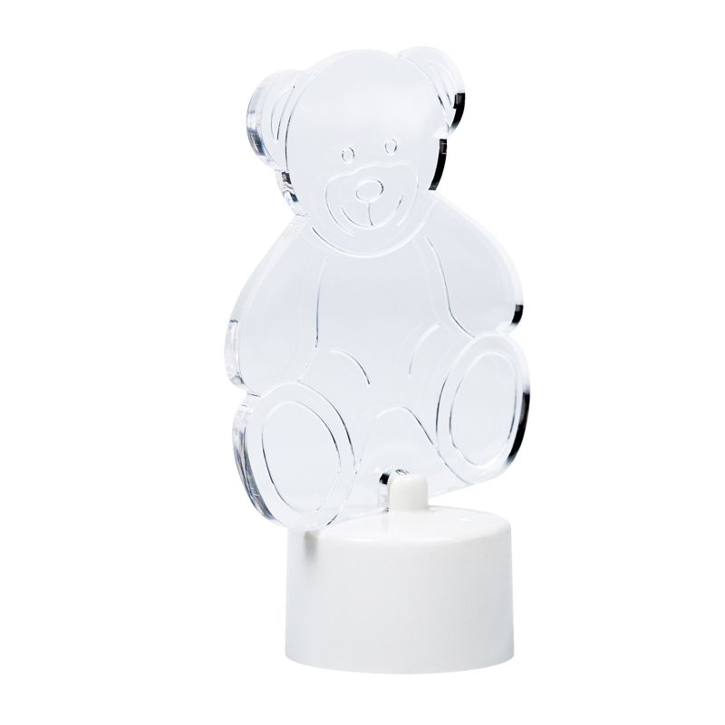 Фигура светодиодная на подставке Мишка 2D, RGB - Фото 5