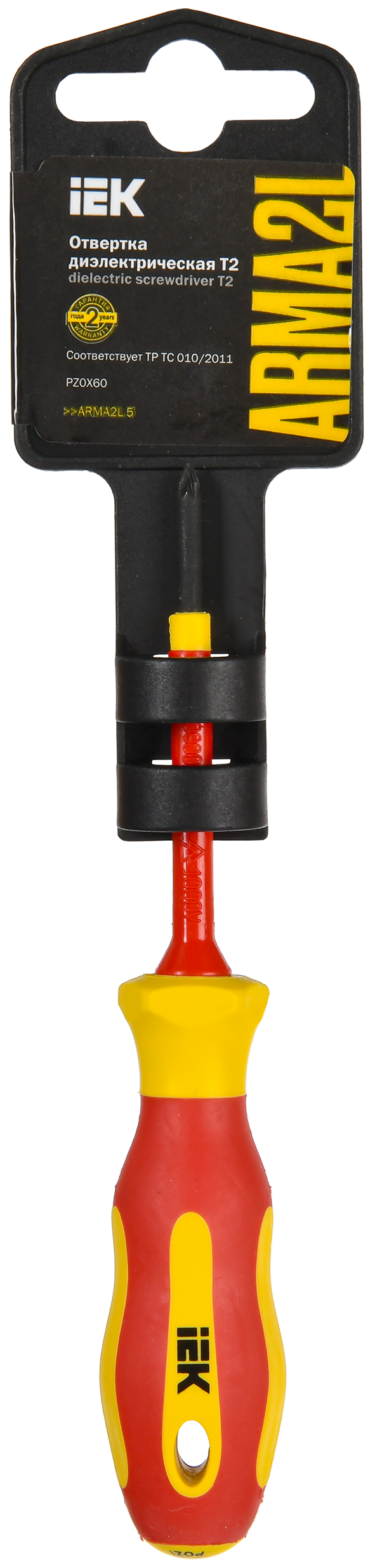 ARMA2L 5 Отвертка диэлектрическая PZ0х60 Т2 IEK - Фото 2