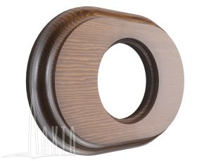 Рамка 1-мест, дерев, скрыт,уст,, овал, темный дуб Лахта "СенатЪ" GE70841-26