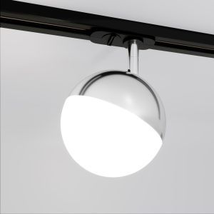 Светильник светодиодный трековый для однофазного шинопровода Glob GX53 Хром Glob GX53 Хром (MRL 1015) однофазный Elektrostandard a053138