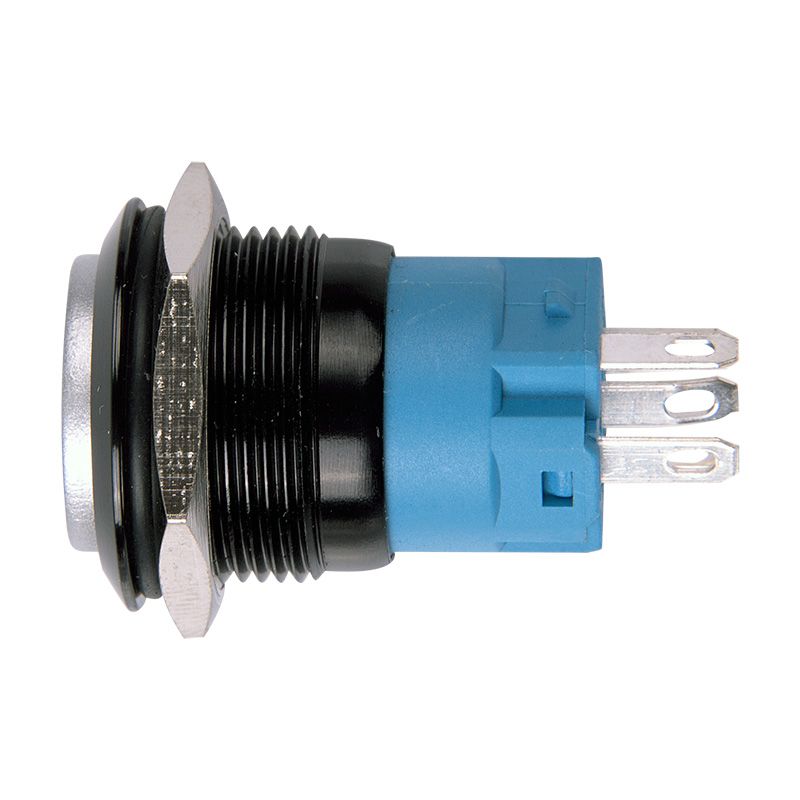 Кнопка  антивандальная Ø19 Фикс 12В (2с) ON-OFF зеленая (Противотуманки)  REXANT - Фото 3