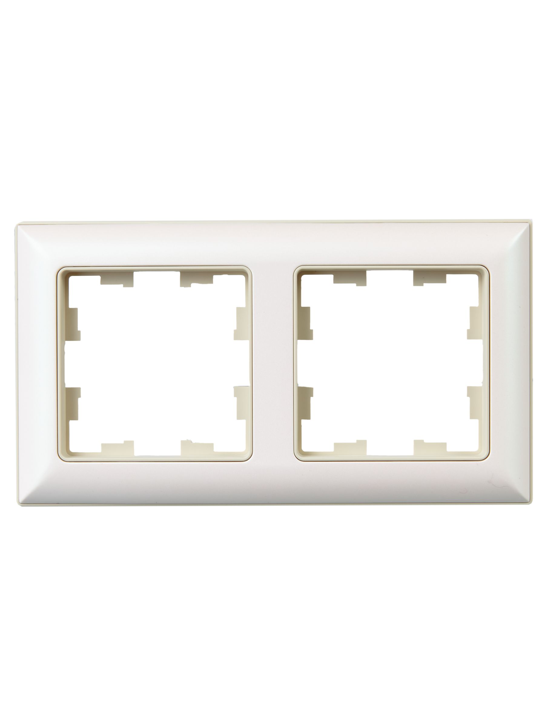 BRITE Рамка 2-местная РУ-2-Бр бежевый/жемчужный IEK - Фото 3