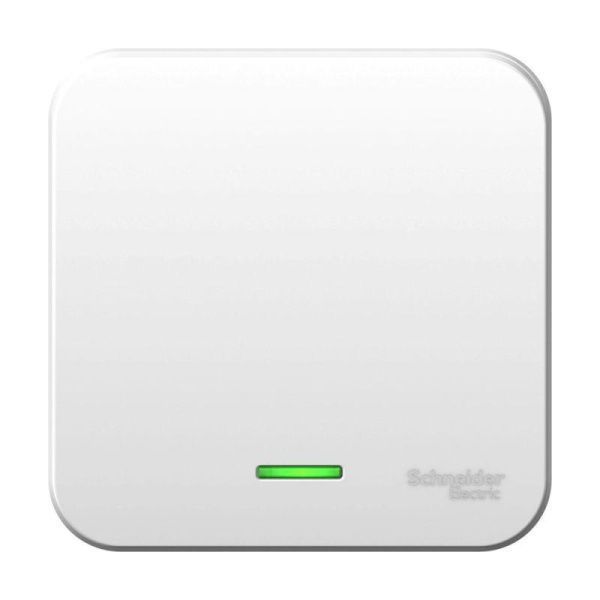 Выключатель 1-кл. ОП Blanca 6А IP20 (сх. 1) 250В с подсветкой с изолир. пластиной бел. SE BLNVA061111