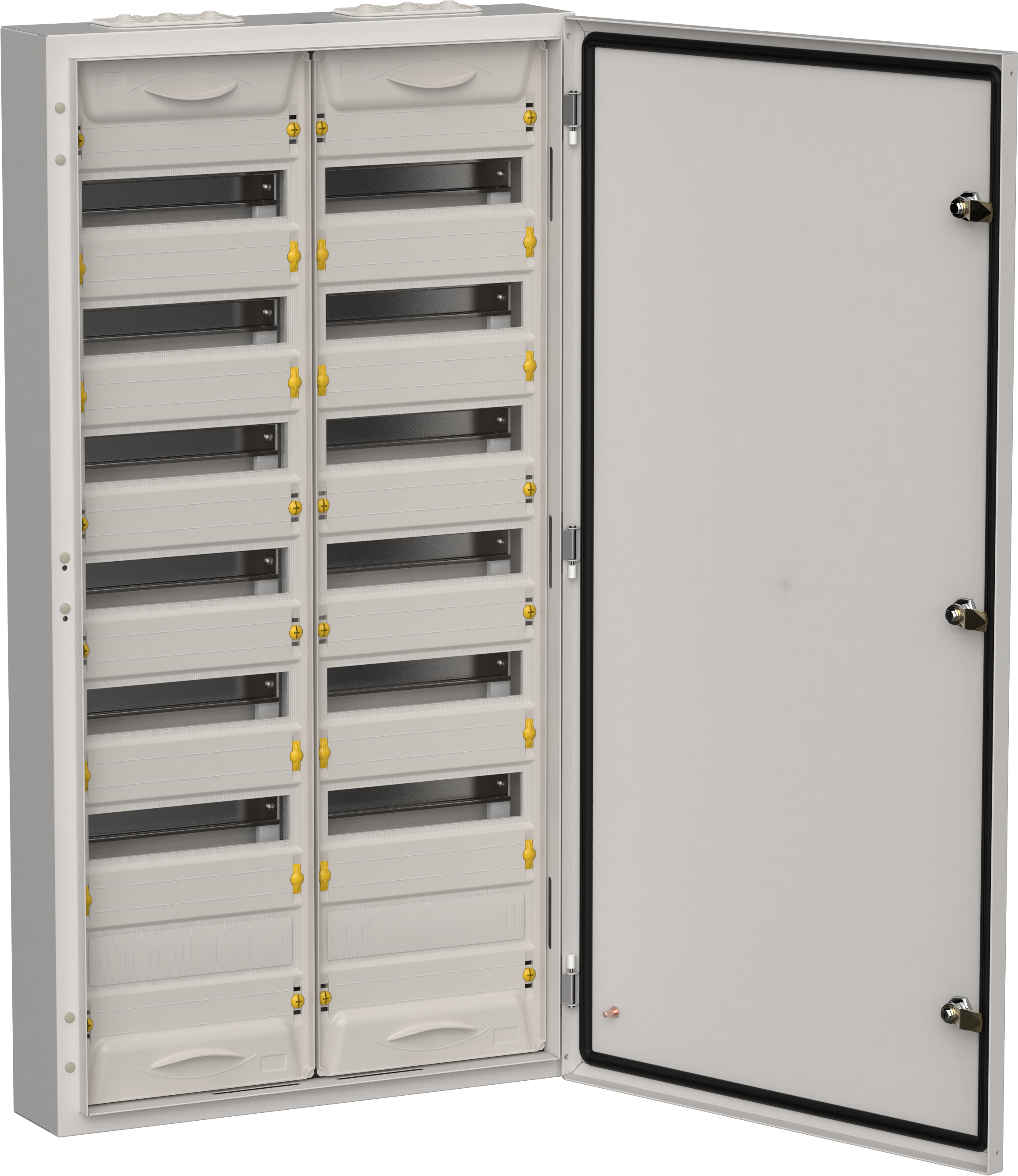 TITAN 5 Корпус металлический ЩРн-168 (2х84) 1085х570х140мм IP54 серый (одна дверь) IEK