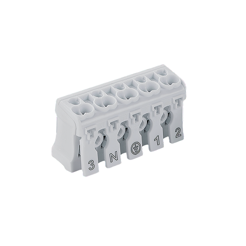 Клемма монтажная KSP5-3L+N+PE белый 50х25х17мм 1/50/1500 KSP5-3L+N+PE