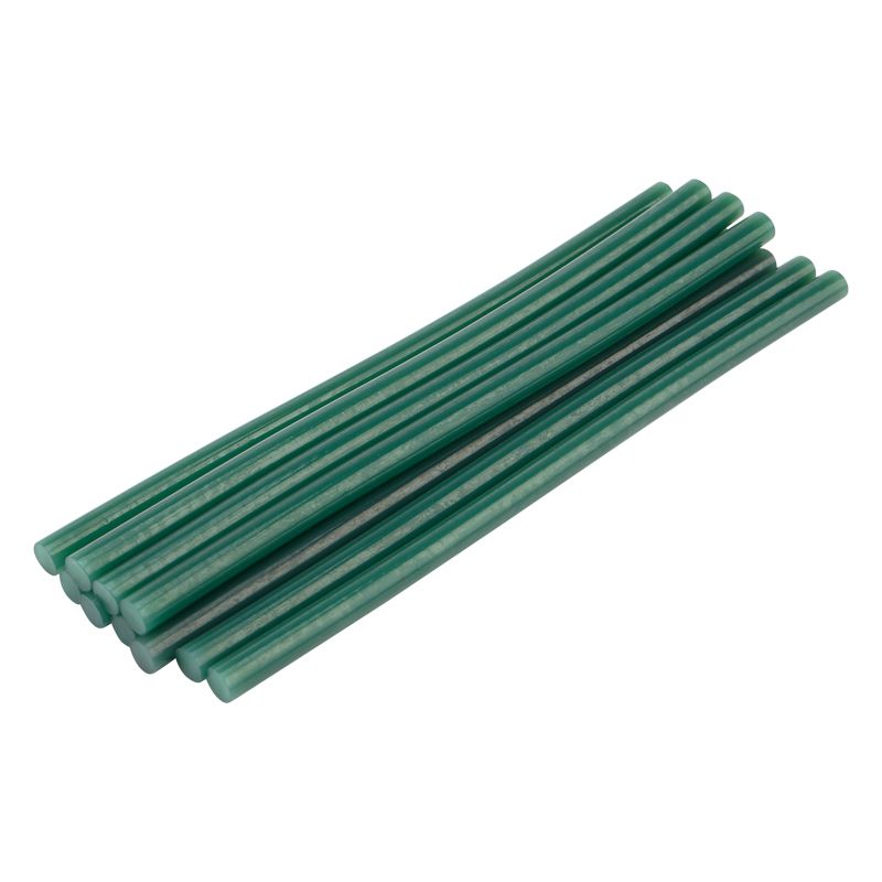 Стержни клеевые Ø11мм, 270мм, зеленые (10 шт/уп), хедер REXANT 09-1273