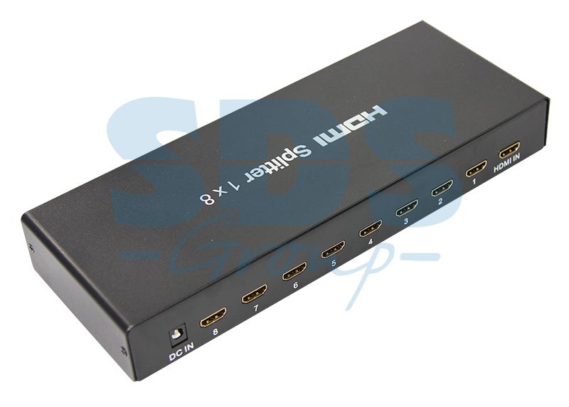 Делитель гнездо HDMI на 8 гнезд HDMI, металл REXANT
