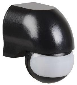 Датчик движения ДД-010 1100Вт 180град 10м IP44 черный IEK LDD10-010-1100-002